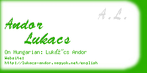 andor lukacs business card